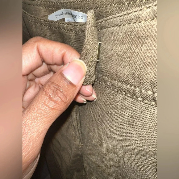 Diane von Furstenberg Linen Blend Pants size 6 - Picture 3 of 5